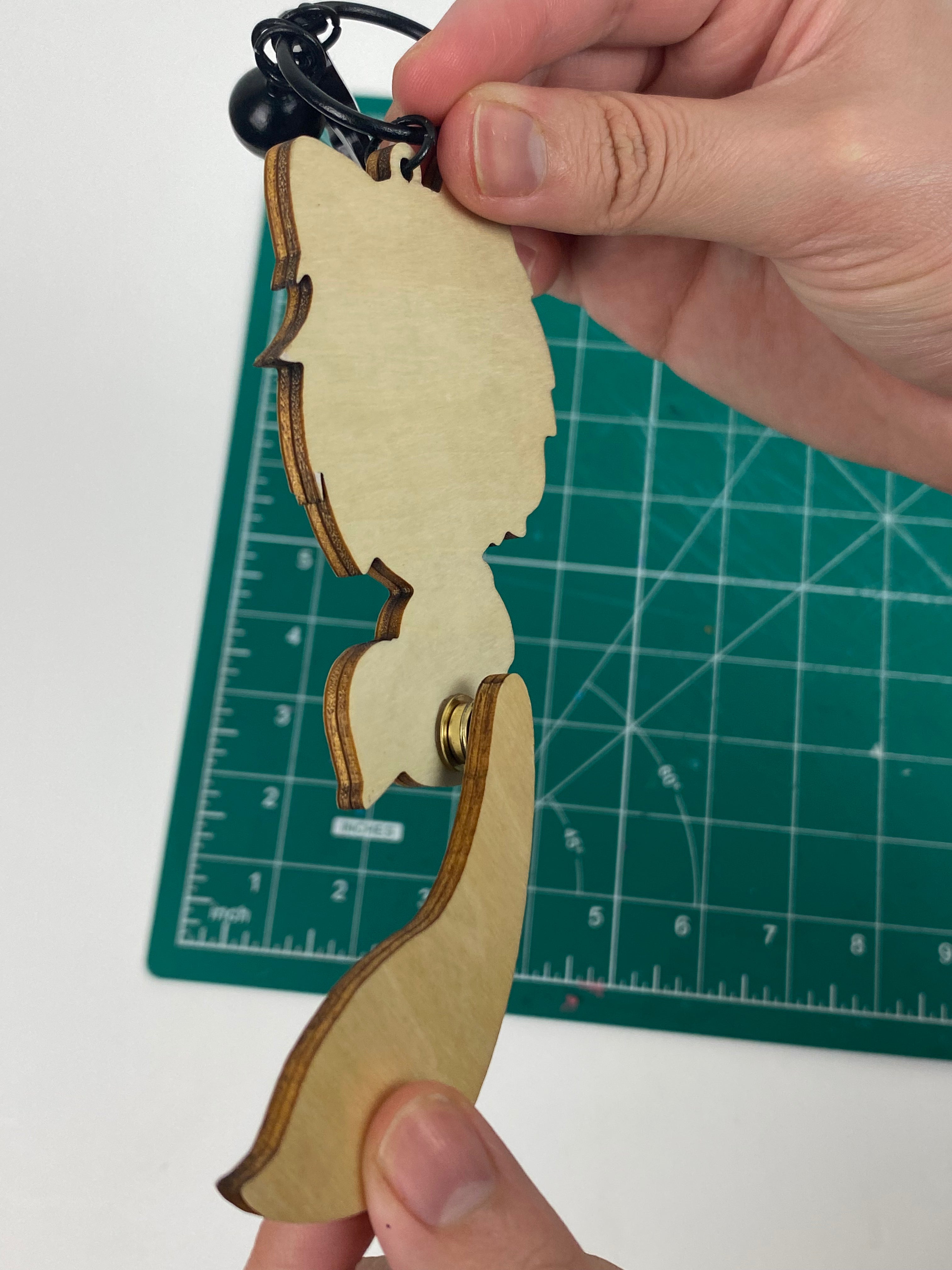 Keychain: Sasuke with Movable Tail