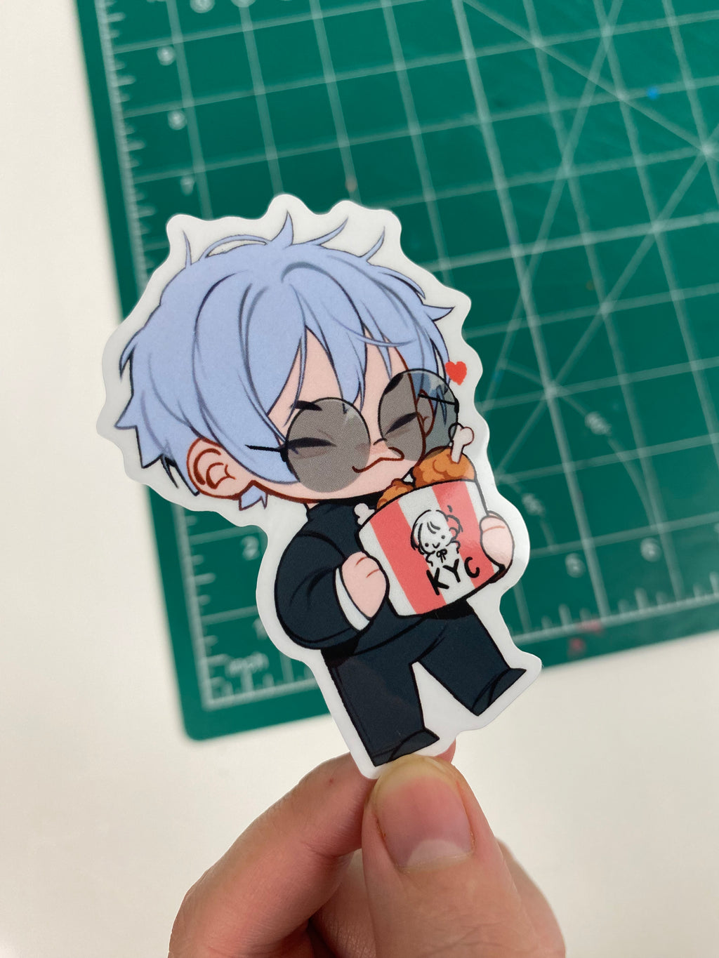Pair of Small Stickers: Gojo and Geto Fanart
