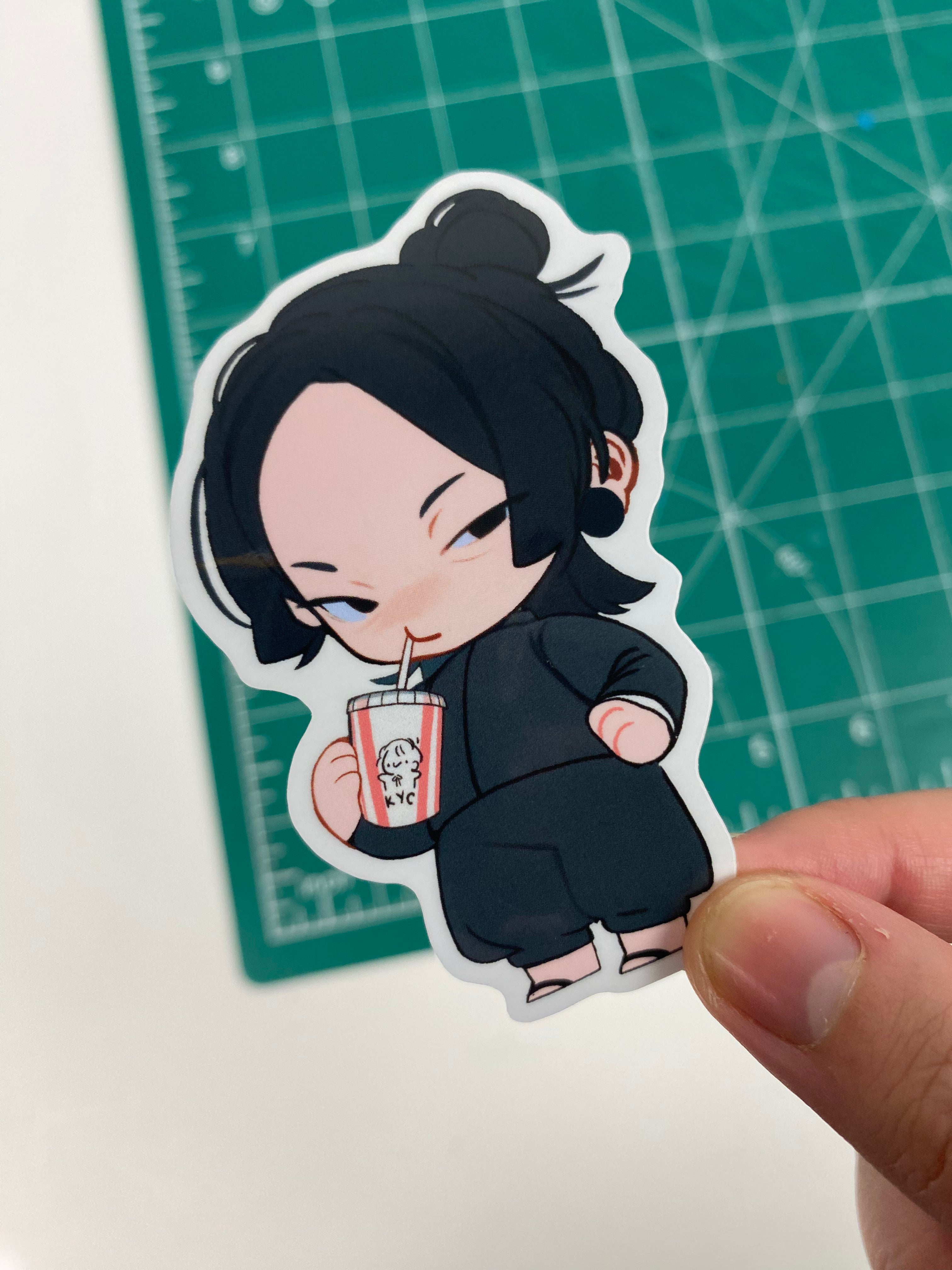 Pair of Small Stickers: Gojo and Geto Fanart