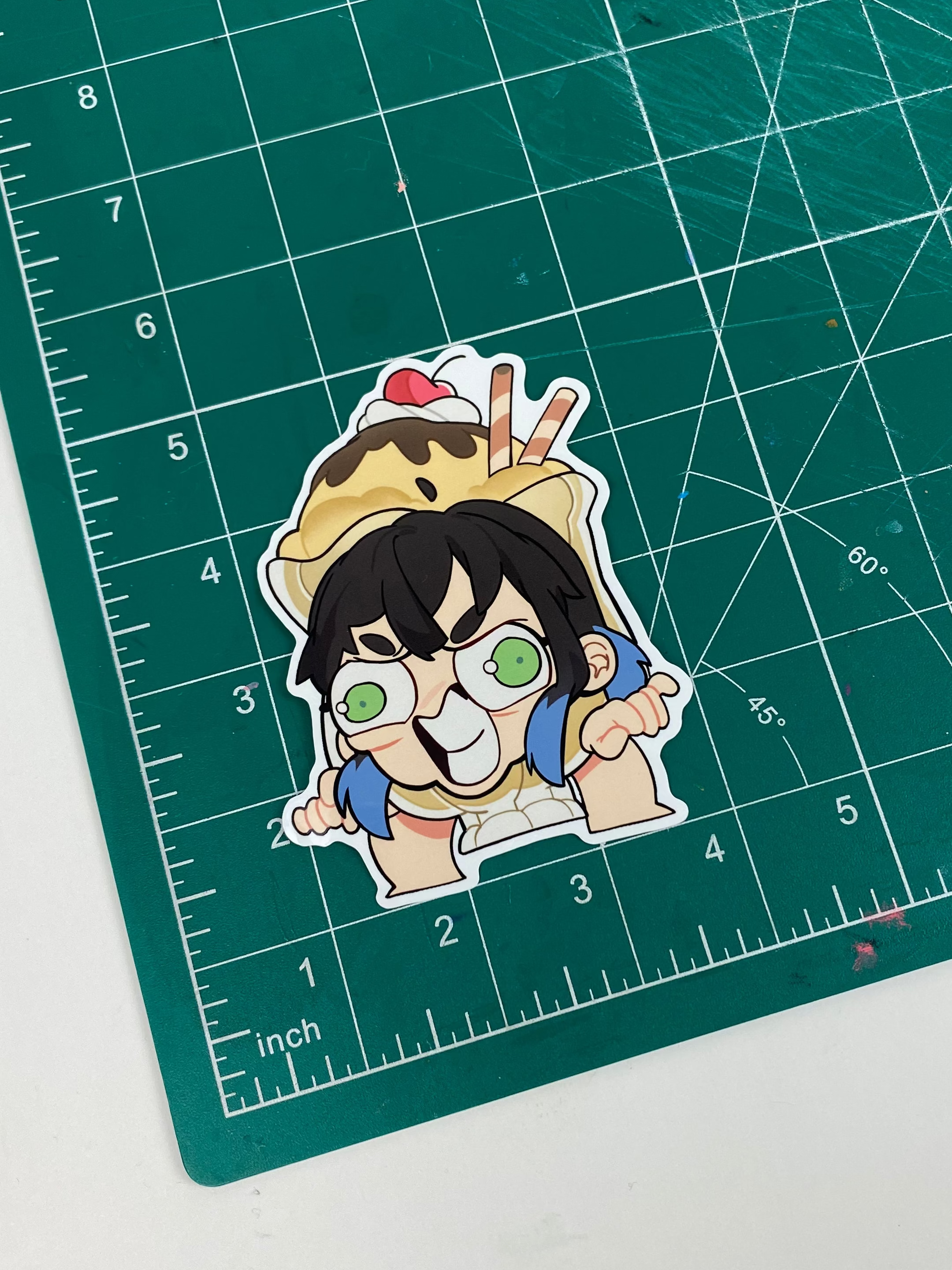 Sticker: Inosuke Ice Cream Fanart