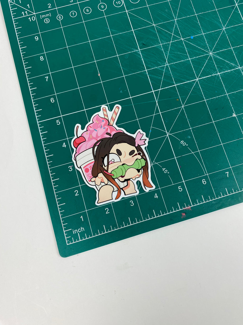 Sticker: Nezuko Ice Cream Fanart