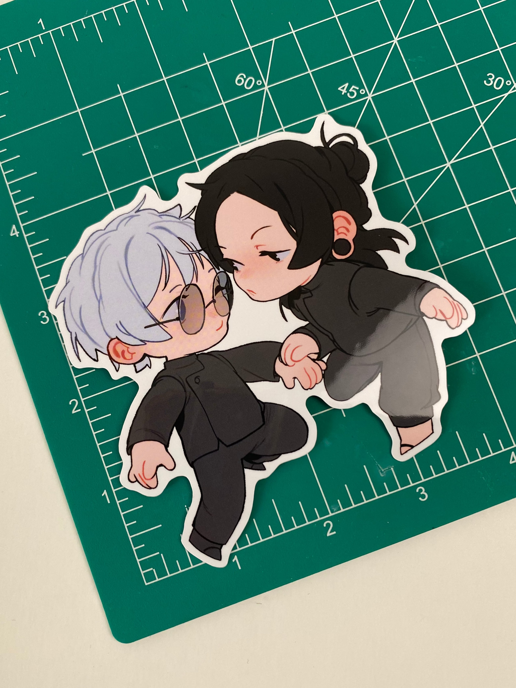 Sticker: Gojo x Geto Chibi Fanart