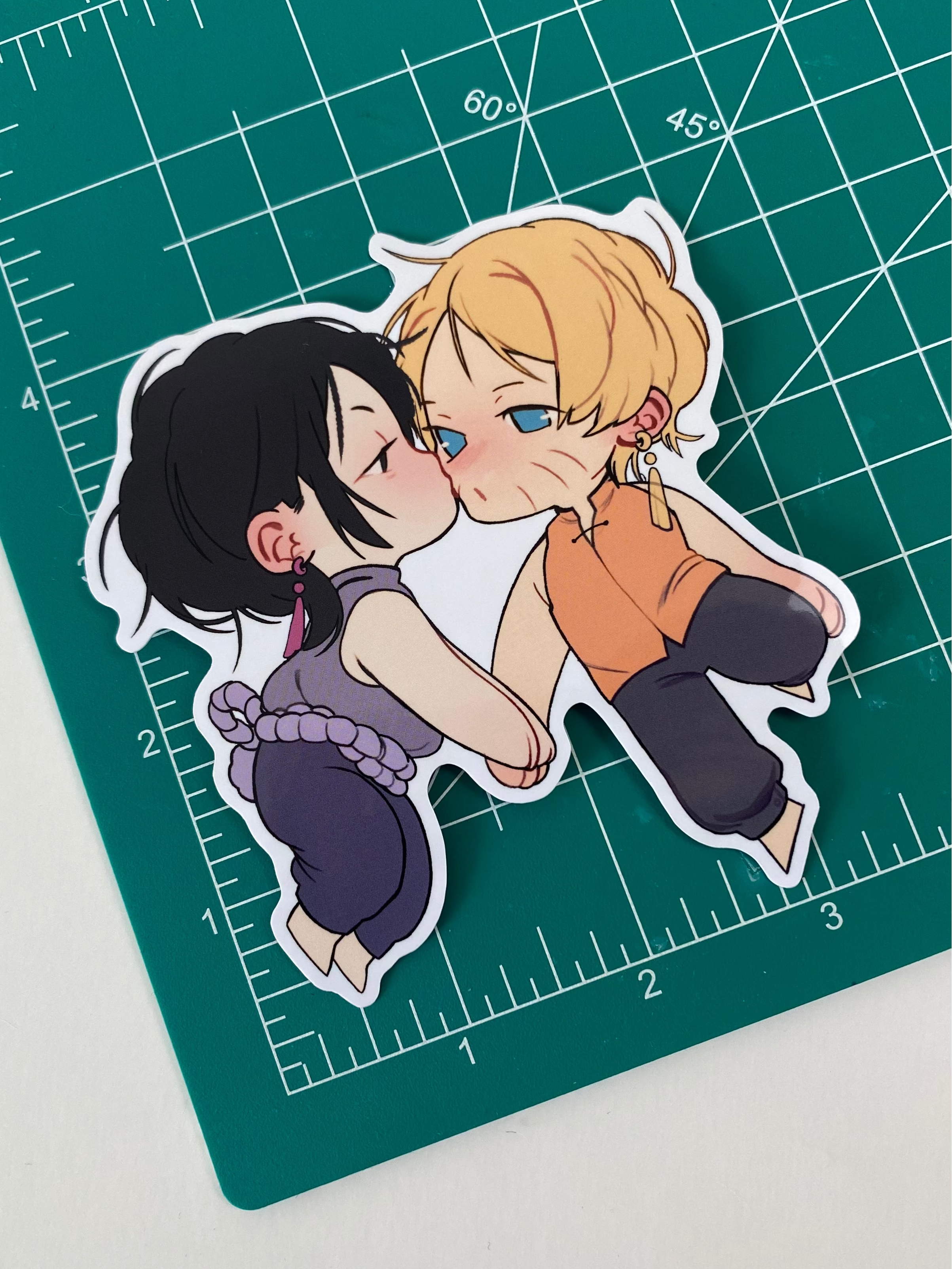 Sticker: NaruSasu Chibi Fanart