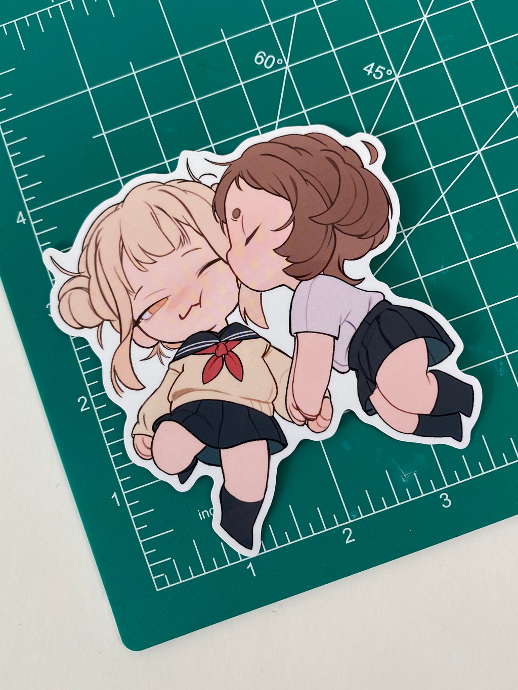 Sticker: Toga x Ochako Chibi Fanart