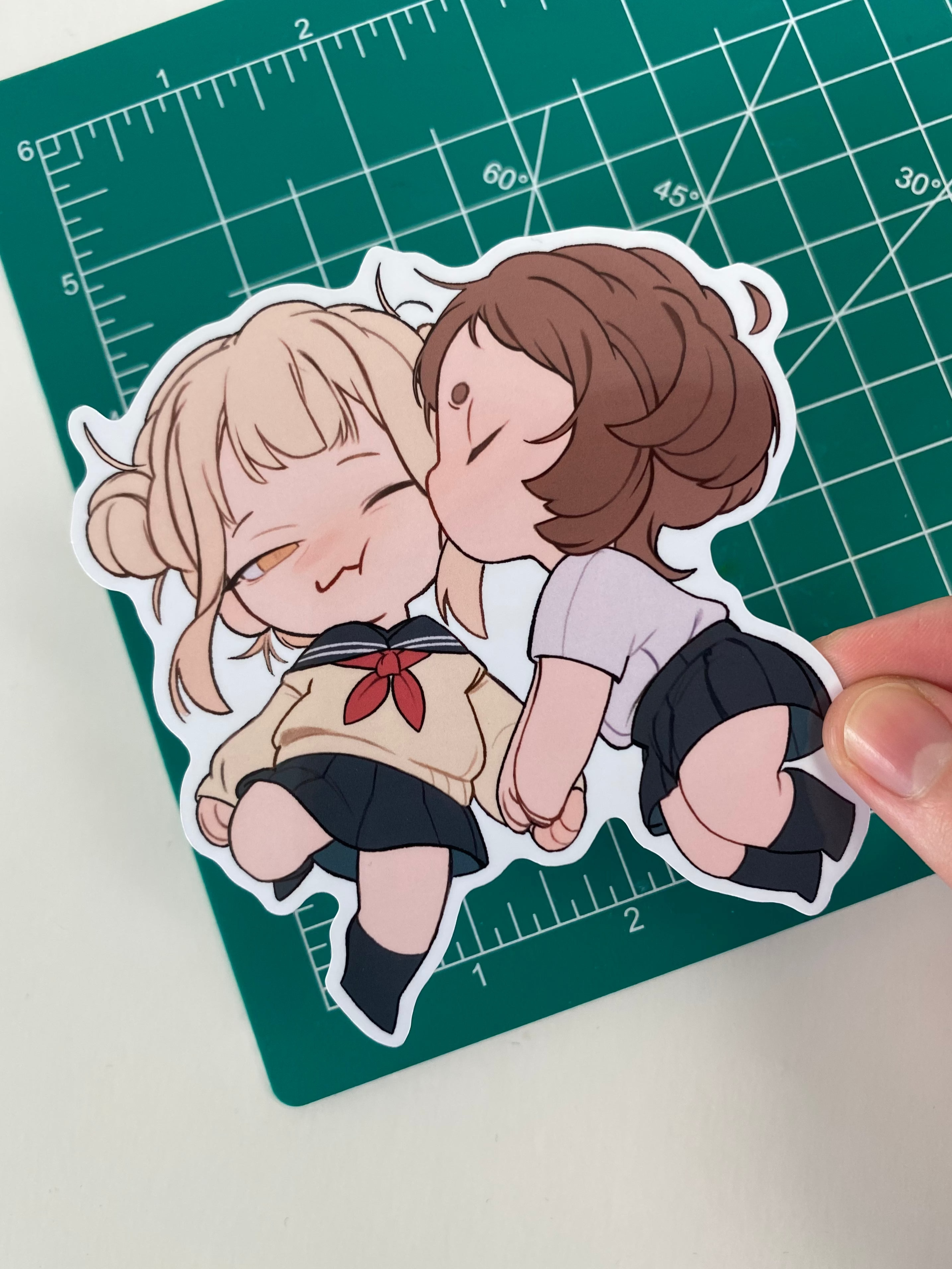 Sticker: Toga x Ochako Chibi Fanart