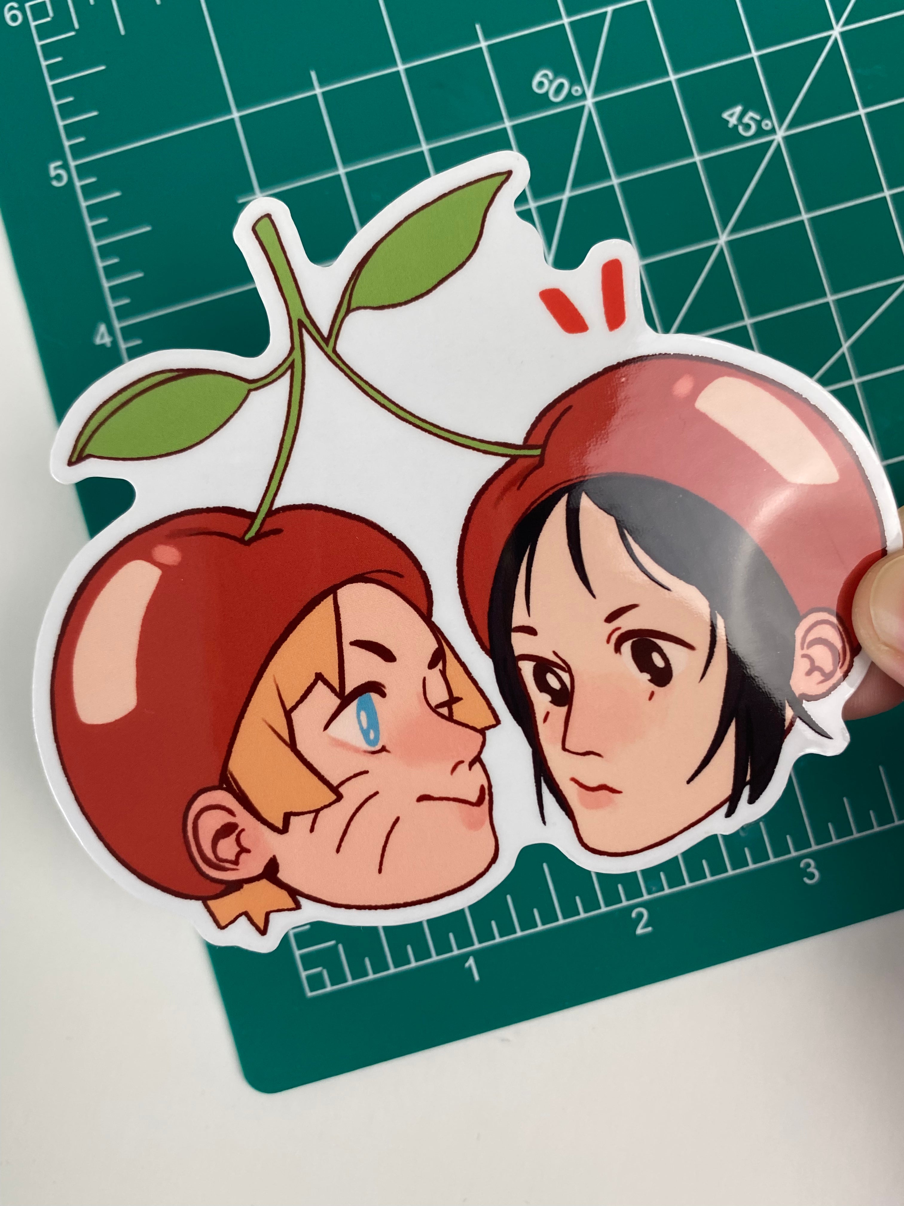 Sticker: Naruto and Sasuke cherries