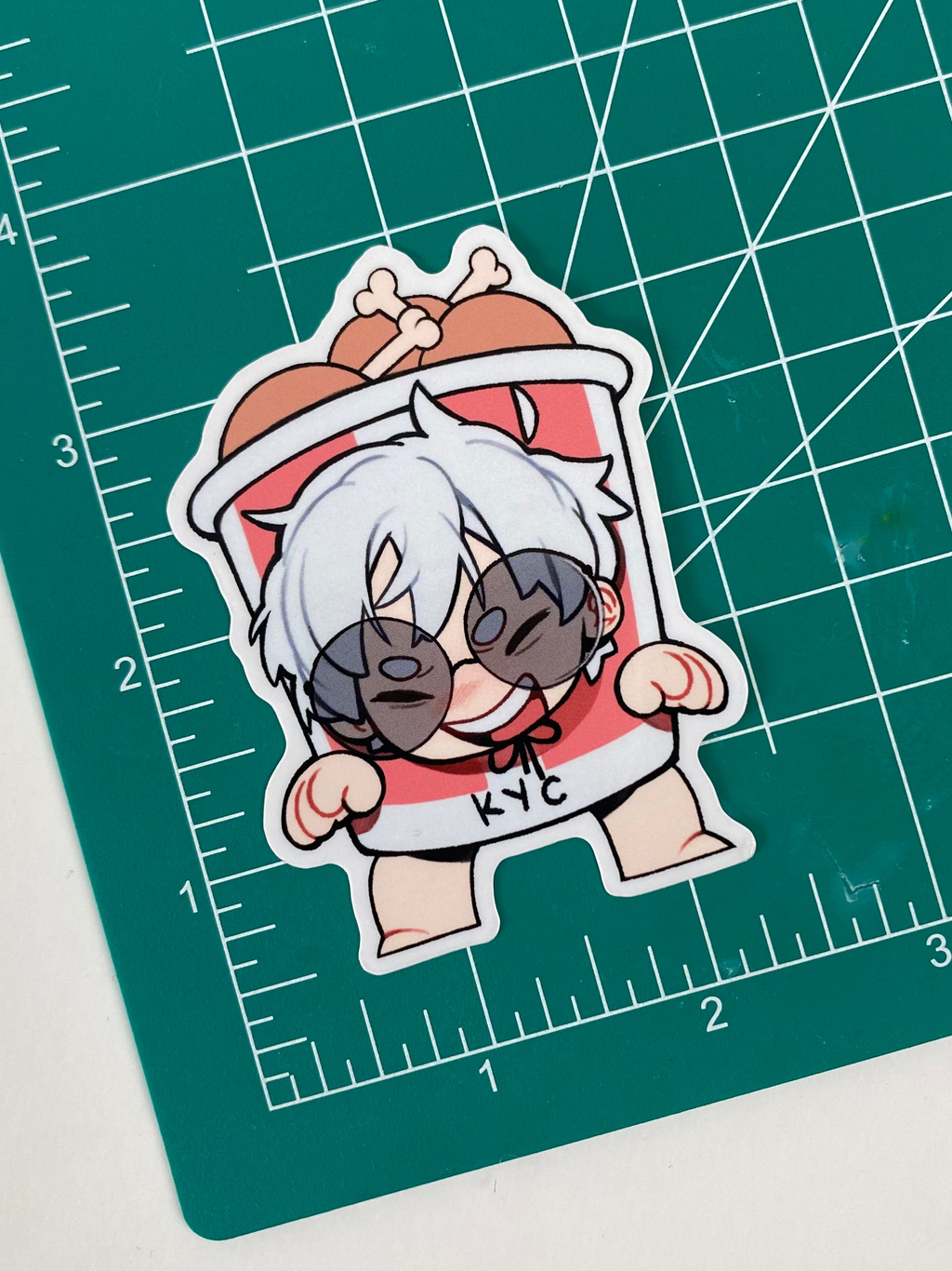 Transparent Sticker: Gojo fried chicken