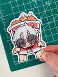 Transparent Sticker: Gojo fried chicken