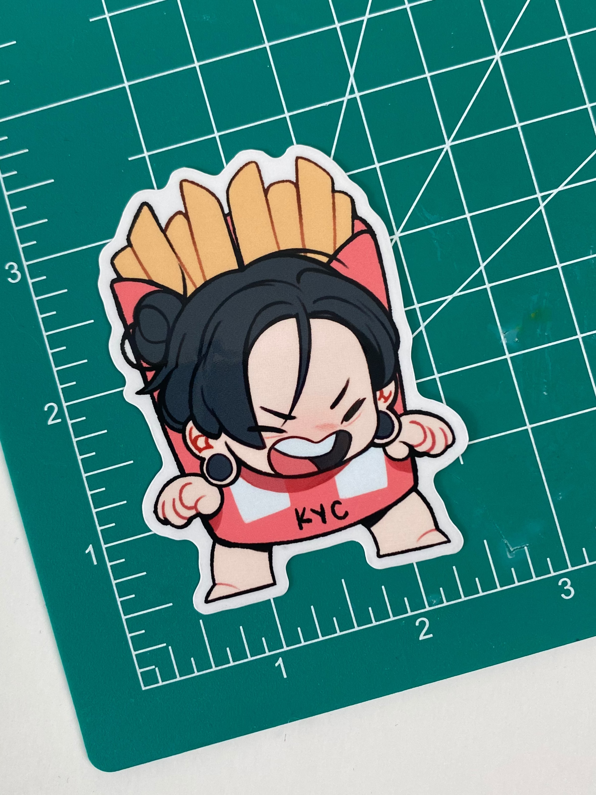 Transparent Sticker: Geto french fries