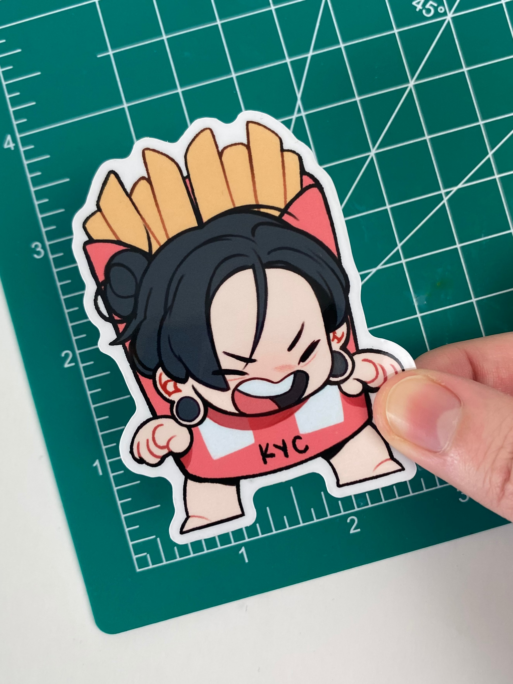Transparent Sticker: Geto french fries
