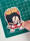 Transparent Sticker: Geto french fries