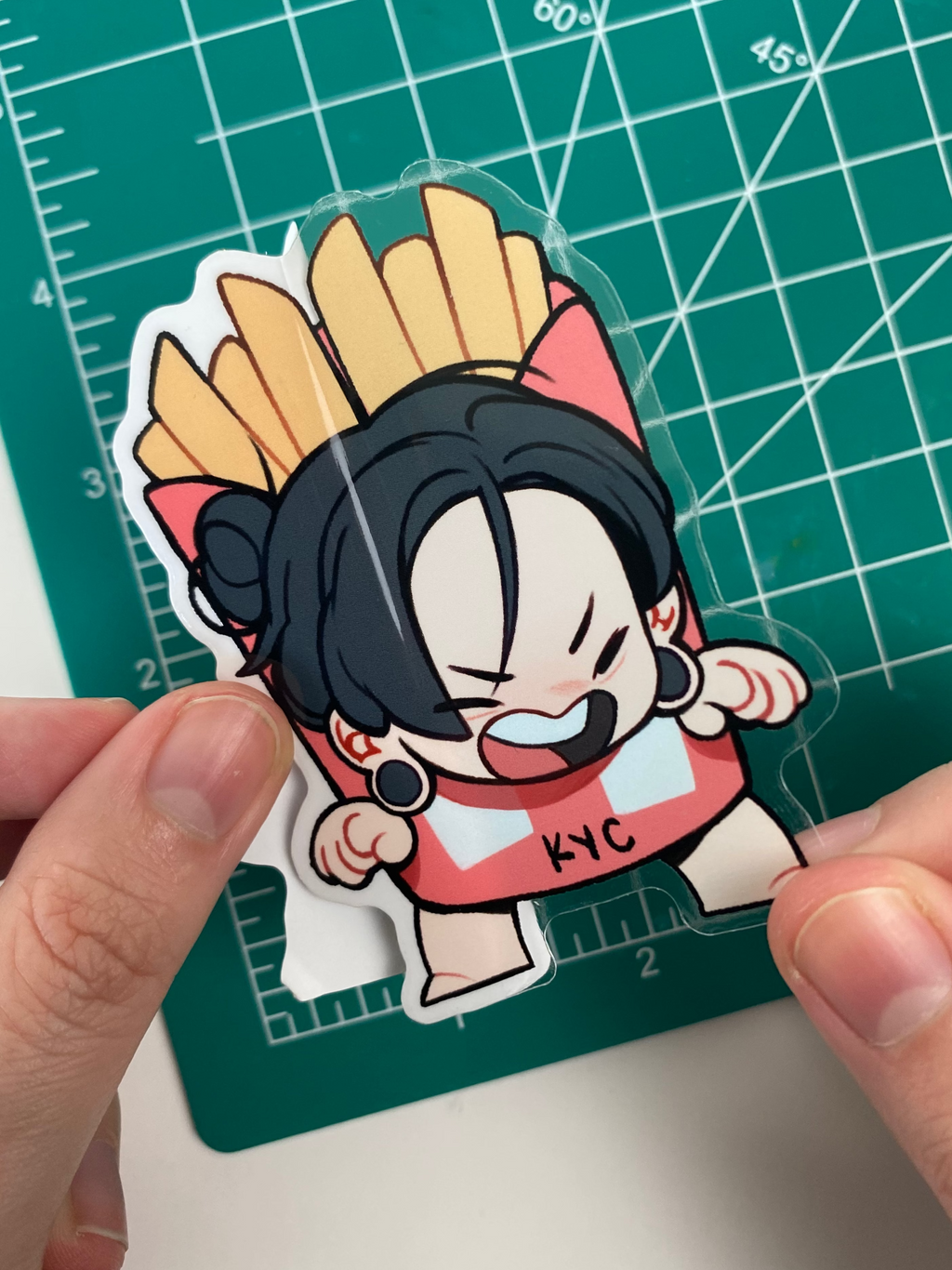 Transparent Sticker: Geto french fries