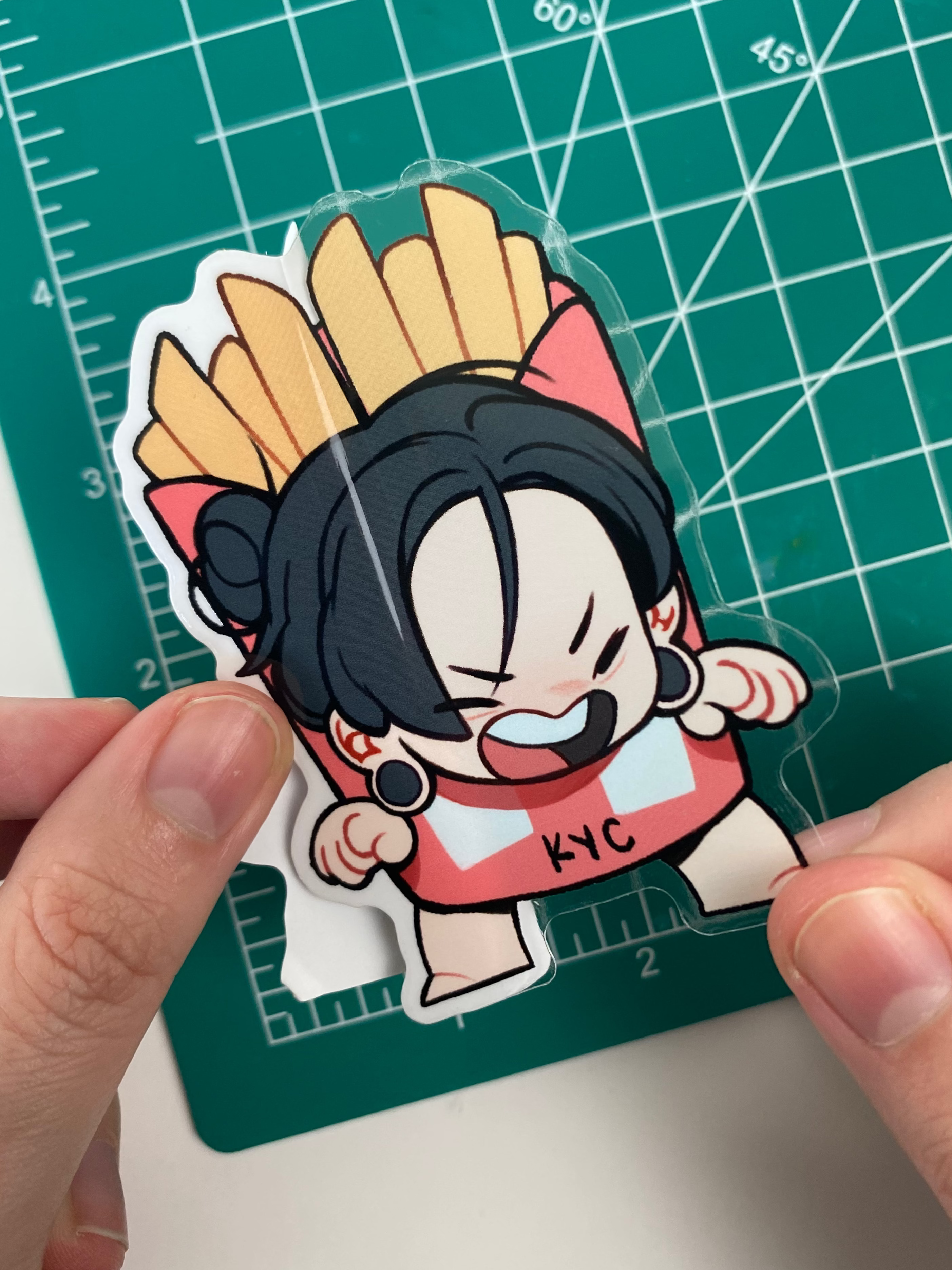 Transparent Sticker: Geto french fries