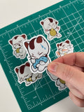 Pack of 6 transparent Turbo Granny Fanart Stickers
