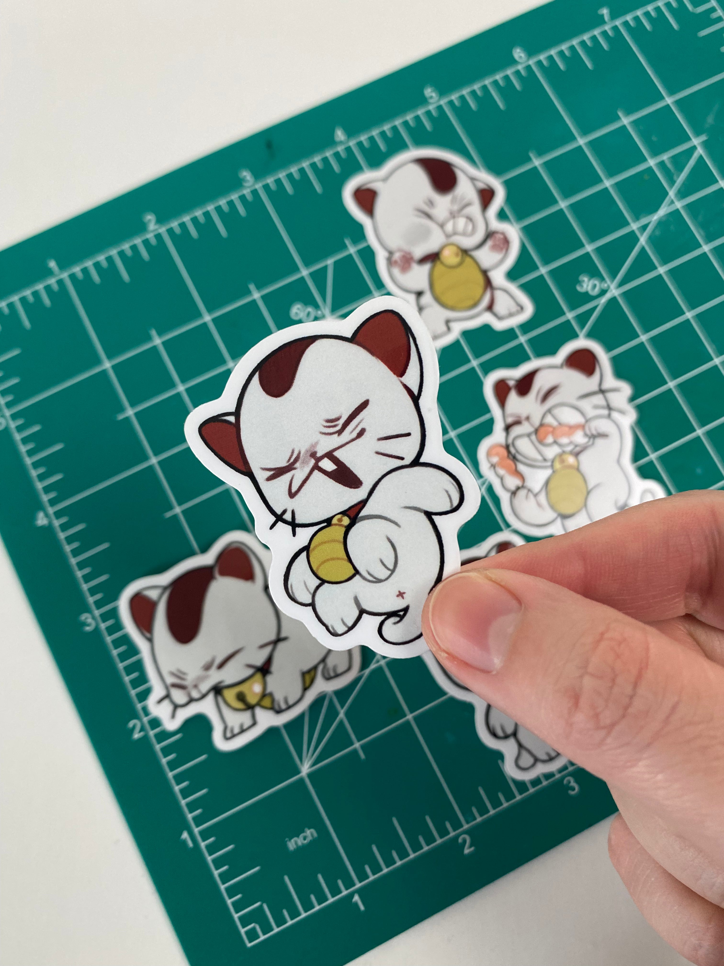 Pack of 6 transparent Turbo Granny Fanart Stickers