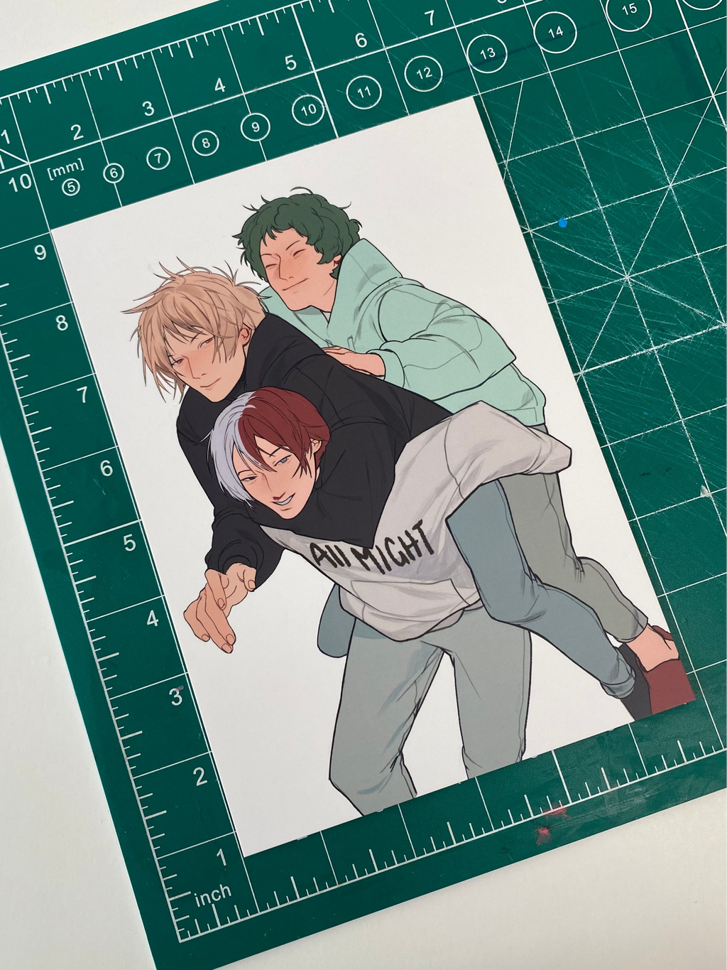 Print A5: Todoroki, Bakugo y Midoriya Fanart