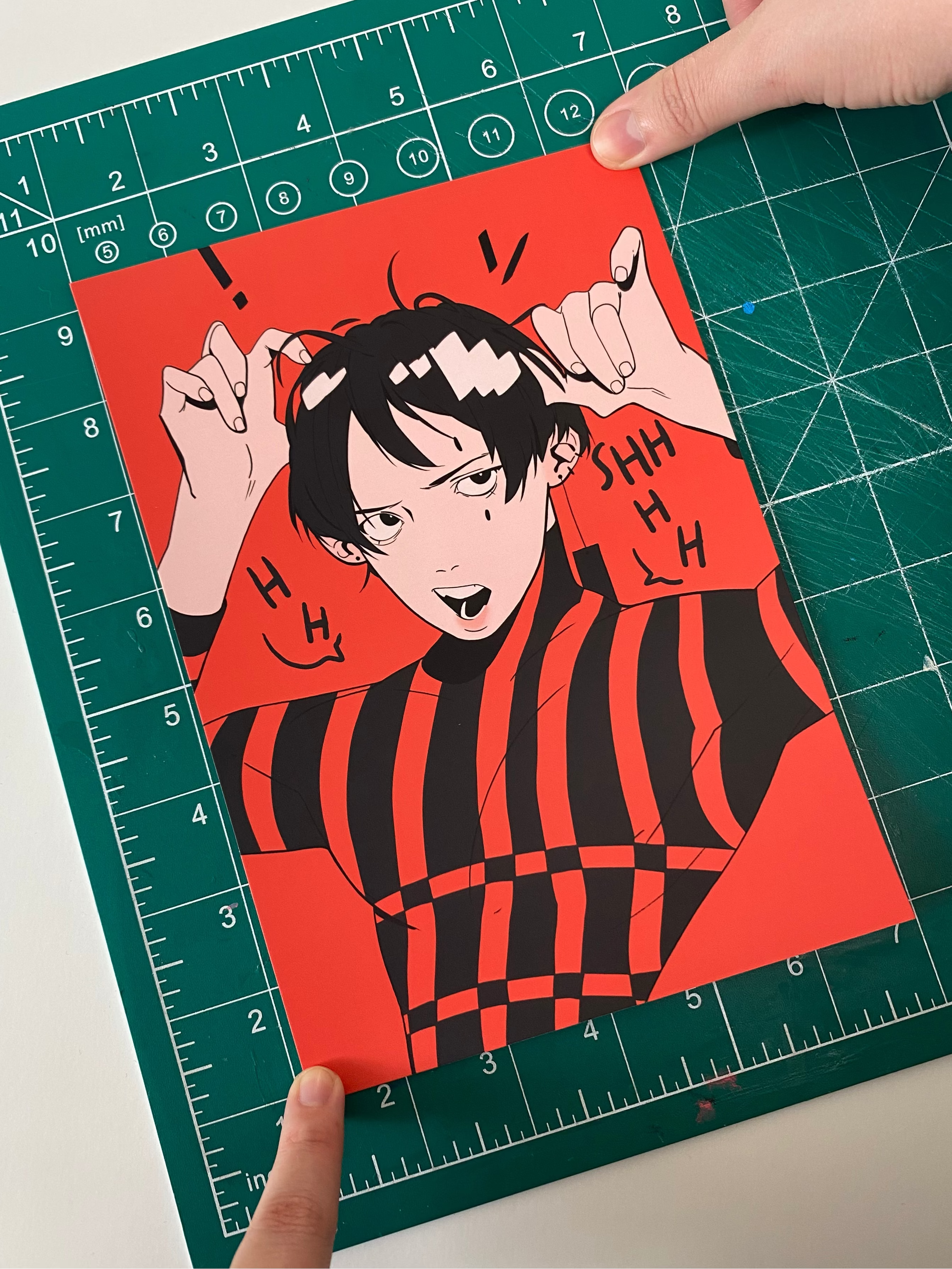 Print A5: Original Character in red