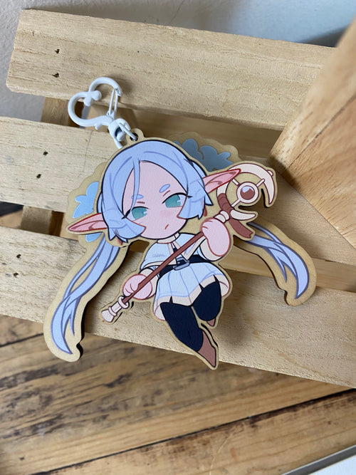 Keychain: Frieren with Movable Hair
