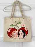ToteBag: Naruto and Sasuke Cherries Fanart