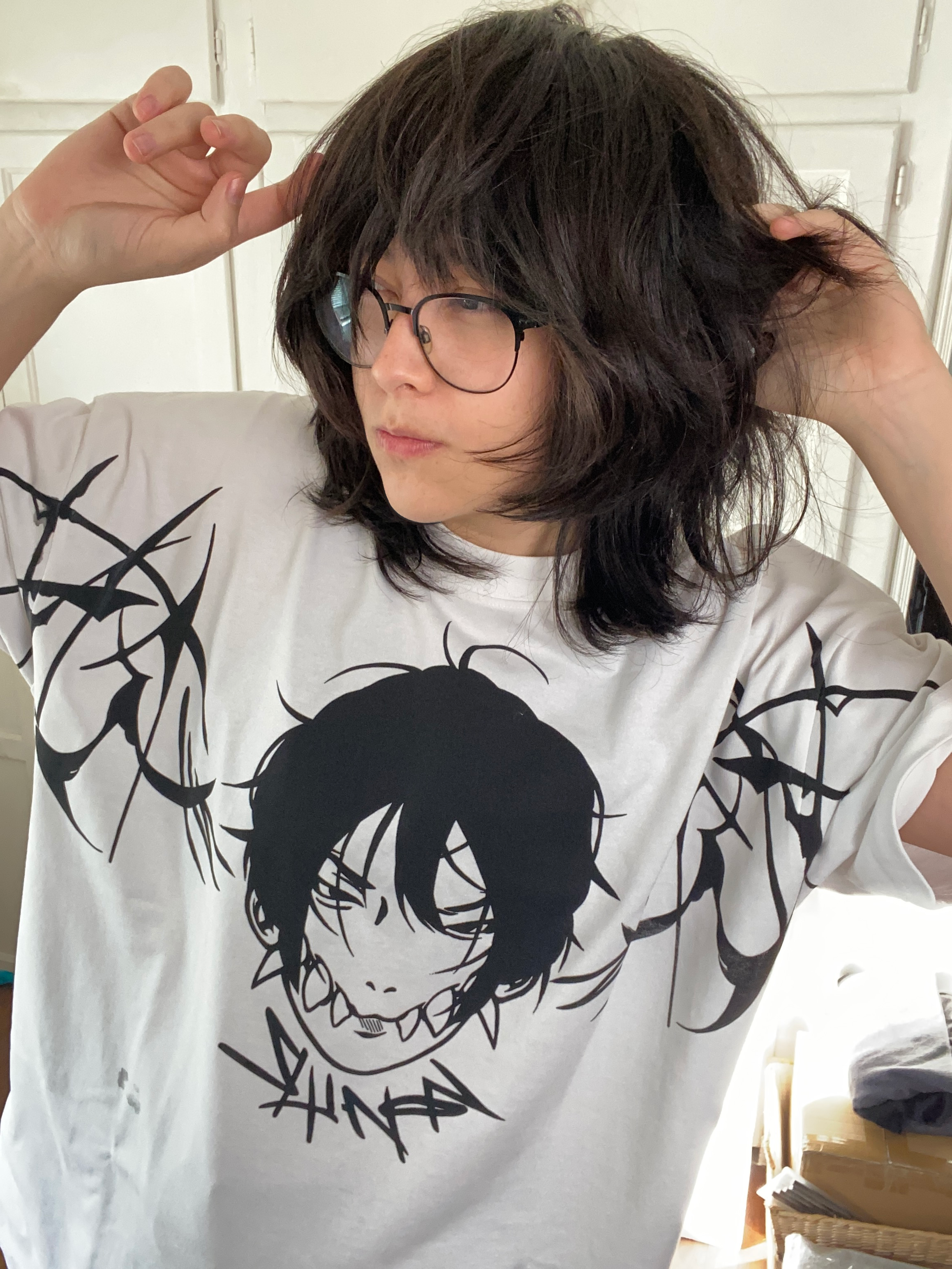 T-Shirt: Karuma Black and White Design