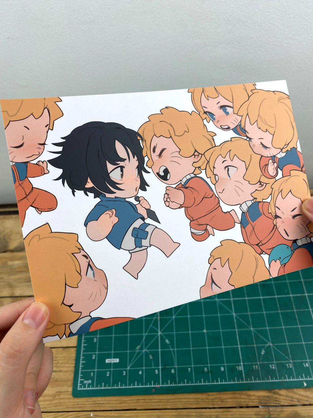 Print A5: Naruto and Sasuke chibi