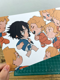Print A5: Naruto and Sasuke chibi