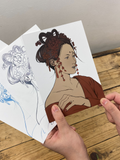 Drawing Club: Red clothing and flowers