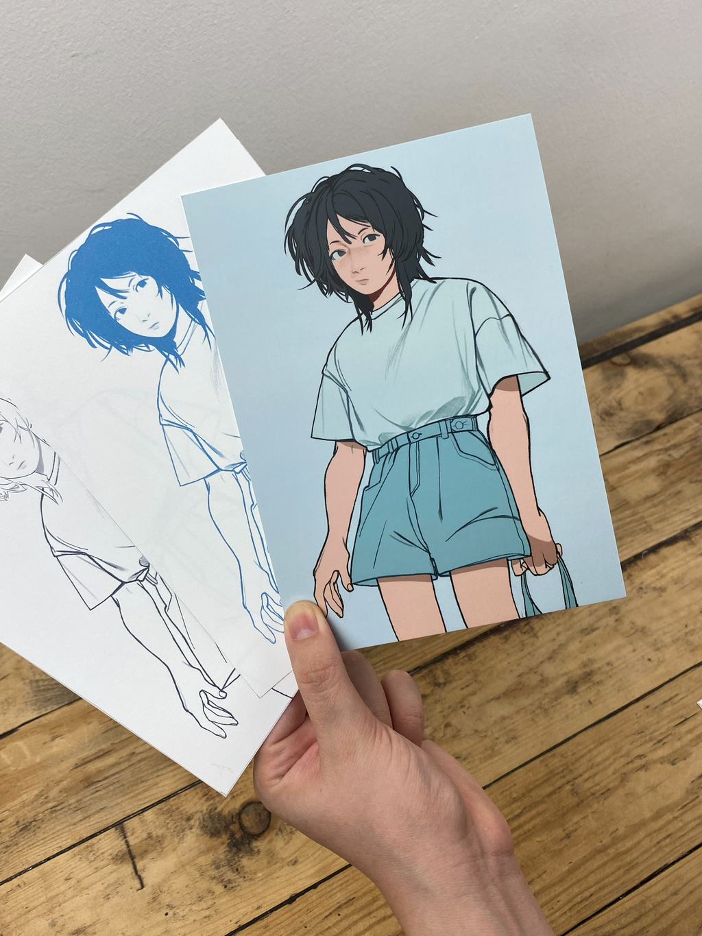 Drawing Club: Character in Blue Clothing