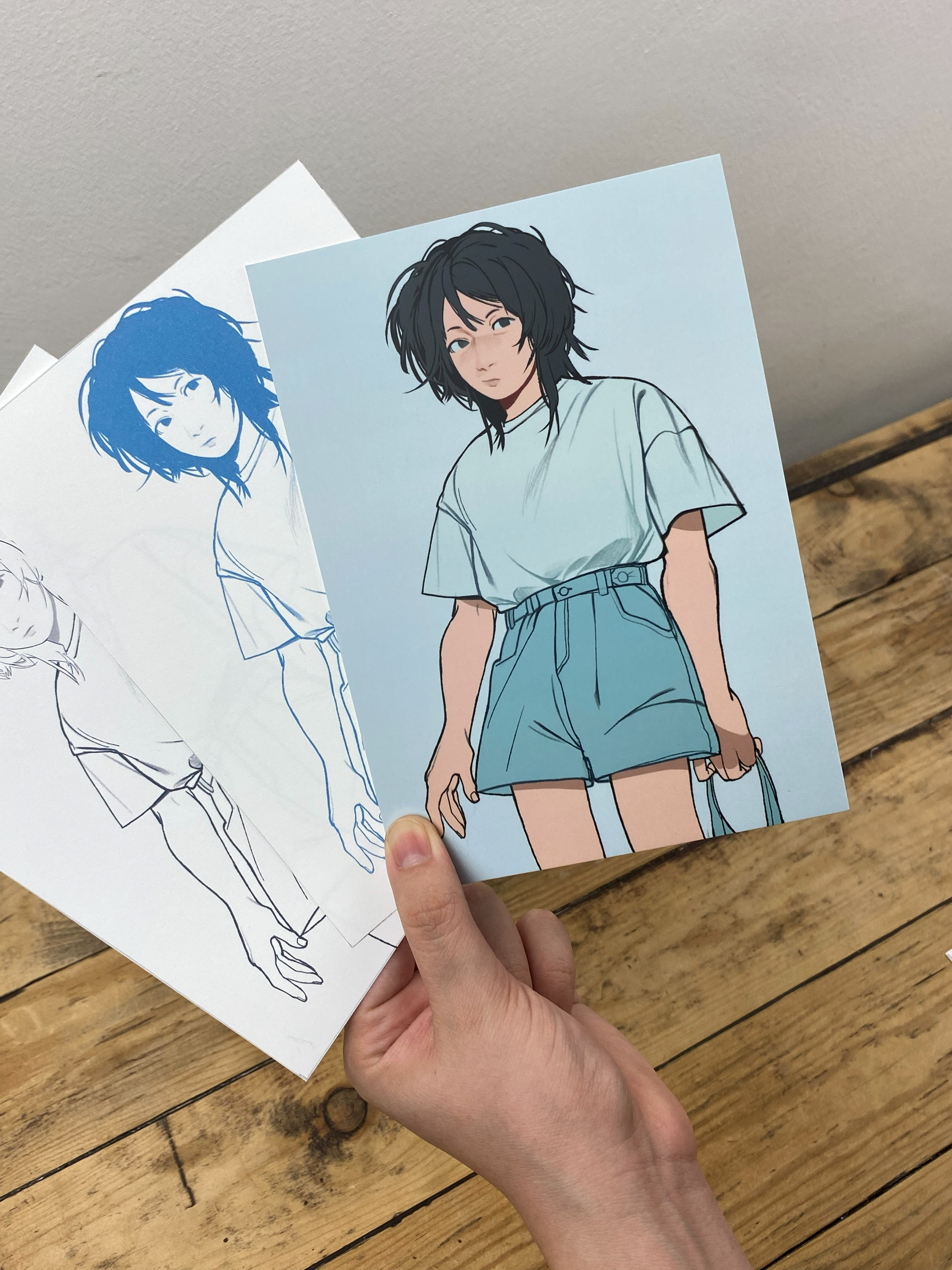 Drawing Club: Character in Blue Clothing
