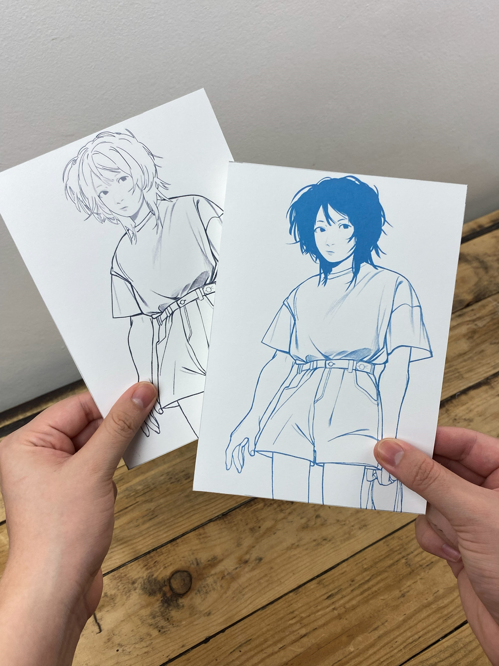 Drawing Club: Character in Blue Clothing