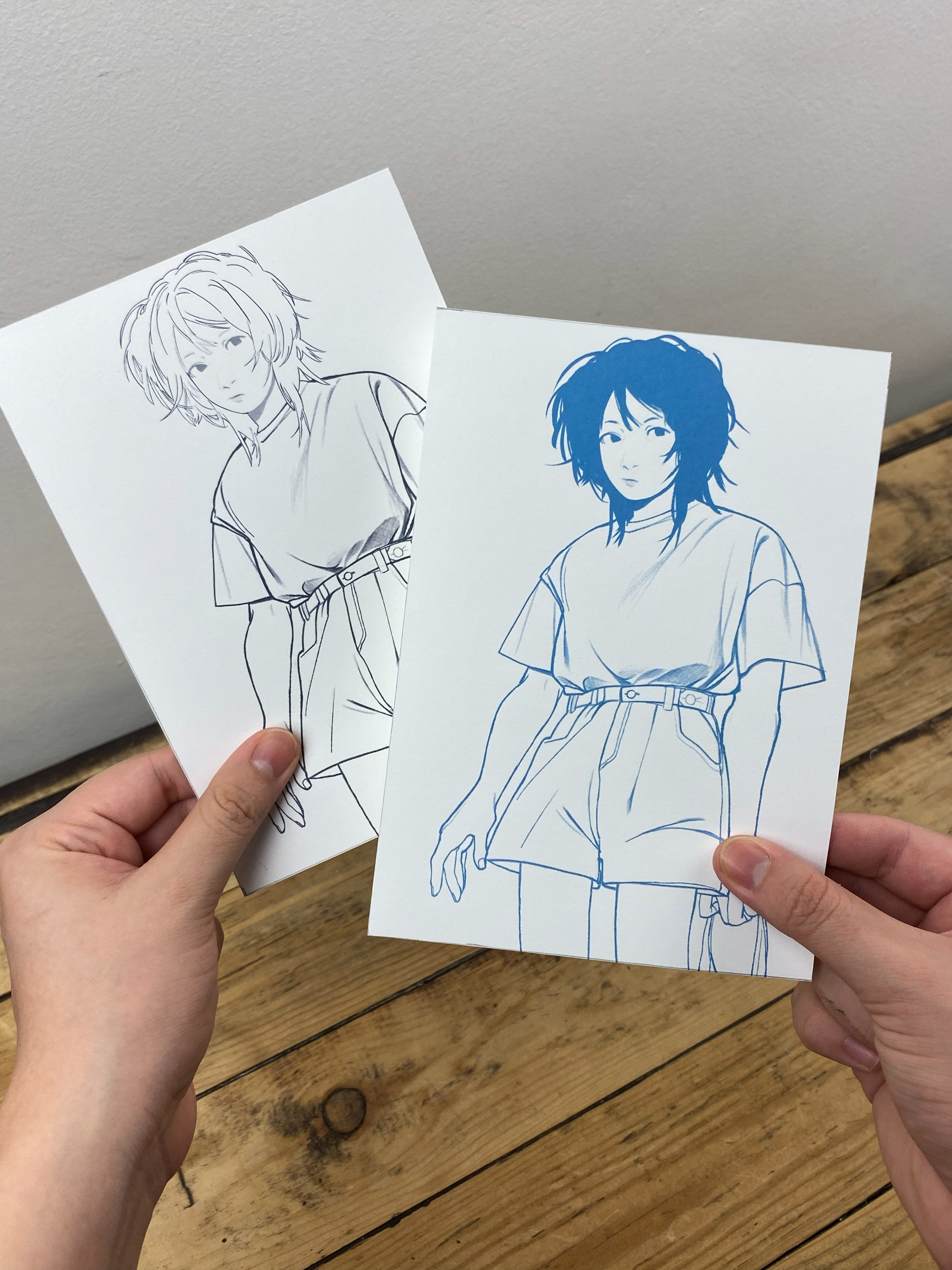 Drawing Club: Character in Blue Clothing