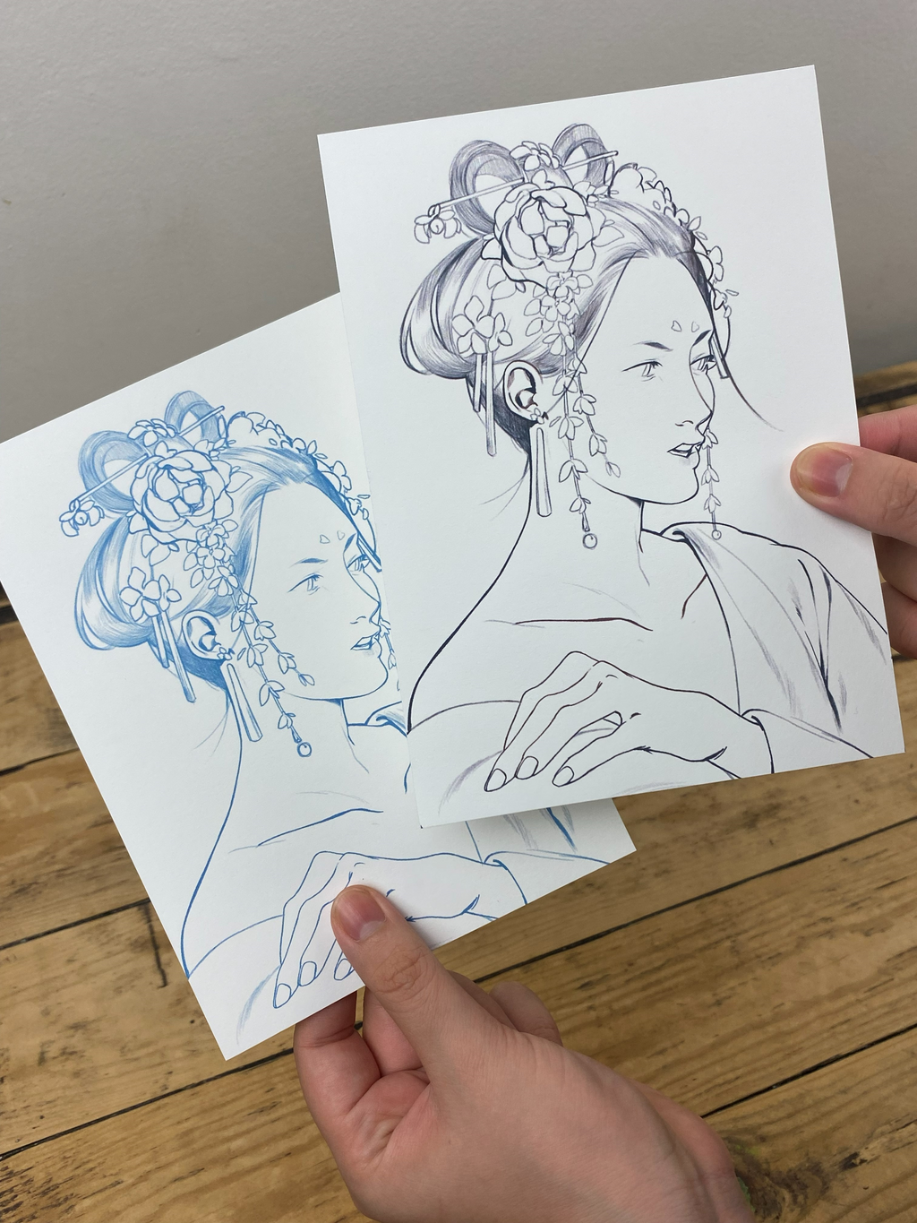Drawing Club: Red clothing and flowers