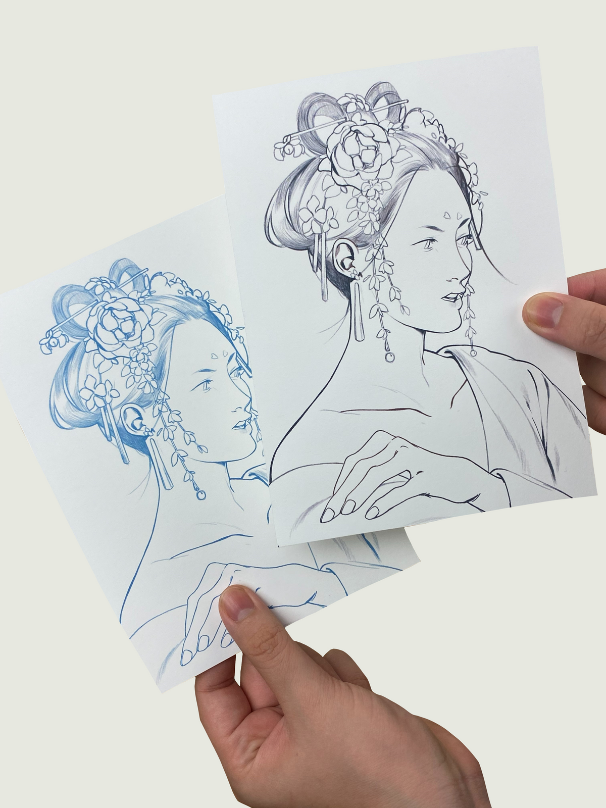 Drawing Club: Red clothing and flowers