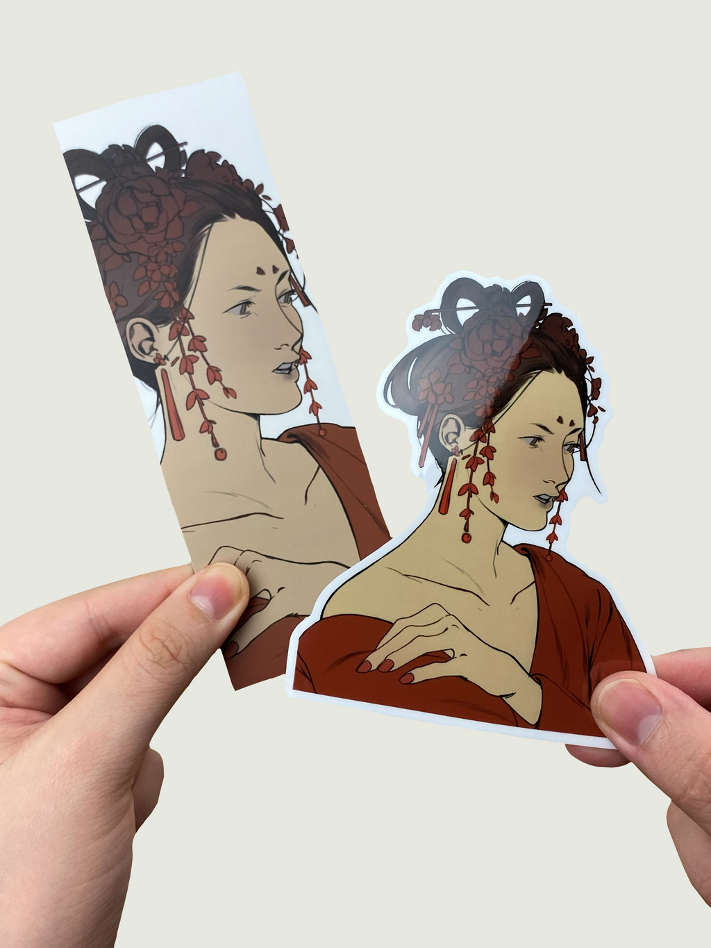 Drawing Club: Red clothing and flowers