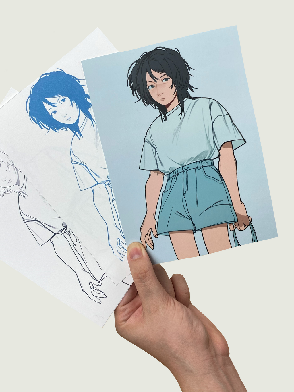 Drawing Club: Character in Blue Clothing